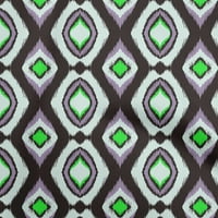 Onuone pamučno kambrično more Zelena tkanina IKat šivaće tkanina od dvorišta tiskana DIY odjeća šiva