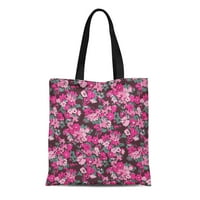 Platna torba odvažna tota Trgovine Trgovinske vrećice Ružičasta Prekrasna cvjetna uzorka BeausM cvijet