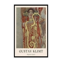 Vintage Gustav Klimt - Retro Hygieia Slikarstvo Print - Grčka mitologija Art - Odličan poklon za muškarce,