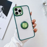Samimore za iPhone Pro MA Case ugrađeni rotabilni prsten Kickstand, Crystal Clear Soft TPU Poklopac