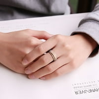 Dan Fledorashia Mother Day Pokloni prstenovi Ženski nehrđajući čelik Spinner prsten za prsten za pesak