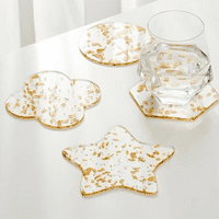 Podmetači za piće set apsorbentnih keramičkih podmetača sa bazom pluta, tekstura kafa Coaster Veliki