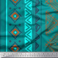 Soimoi pamučna kambrička tkanina Aztec Geometrijska tiskana tkanina od dvorišta široko
