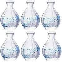 Adelia sake set tokkuri 150ml cvjetni pravopis Tokkuri Dai Set Crystal Glass izrađen u Japanu F-70081