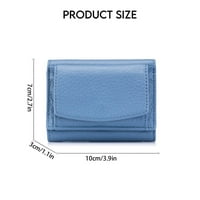 Kožna torbica za novčiću za žene Mini Travel Promijeni novčanik, ružičasta