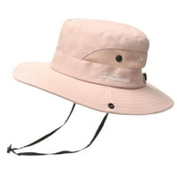 Ljeto UPF50 + Šešinski šeširi za žene široki podvrstavi na otvorenom Sklopivi ribolov šešir prozračna