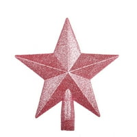 Za Topper Finish Top Star Božićno ružičasto PALE Tretter Glitter Star Tree Decor