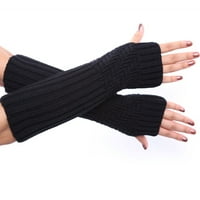 Rukavice od pola prsta za unošenje zimskih pletenih rukavica s rupama od palca Žene pola prste rukavice