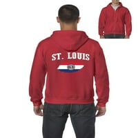 Normalno je dosadno - Muška dukserica pulover punog zip, do muškaraca veličine 5xl - St. Louis