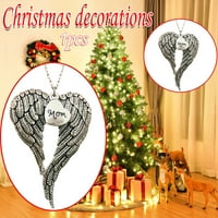 Ogrlica Ozmmyan Shell Deo mog srca je u božićnom Memorijalnom anđeoskom krilu Ornamentarna privjesak