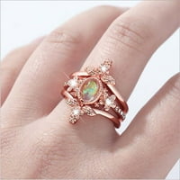 Mnjin modni dijamantni prsten za modnu ružu za žene za angažman prsten nakit pokloni ružičasto zlato