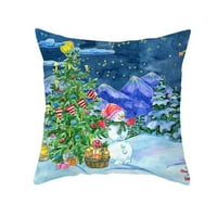 Božićni ukras Snjegović print uzorak kaučara za jastuk Početna Dnevna soba Kauč na razvlačenje jastuk