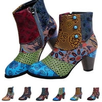 Ženske sandale Modne prozračne potpetice Retro patentne patentne cipele sa sandale za žene Multicolor