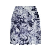 Ernkv ženske lažne dvije hlače suknje Skraćeno ljetno čišćenje cvjetno tiskano odjeću opuštene teniske
