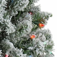 Nacionalna stabla 6. ft. Snježno miješano borovo drvo sa višebojne svjetla