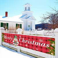 Vatrena prodaja božićnog banera na otvorenom - 98,42x, božićna prednja trijem, božićno dvorište Baner,