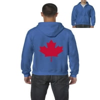 MMF - Muška dukserica pulover sa punim zip, do muškaraca veličine 5xl - Kanada list