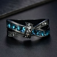 Dame Fashion Diamond Geometrijski apstraktni prstenski modni kreativni prsten nakit, nakit