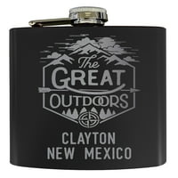 Clayton New Mexico Laser Graved Istražite otvoreni Suvenir oz Oz nehrđajućeg čelika OZ FIKSC