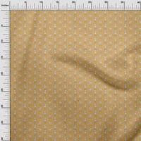 Onuone pamučni dres gamboge žute tkanine životinjski šivanje zanatske projekte Tkanini otisci dvorišta