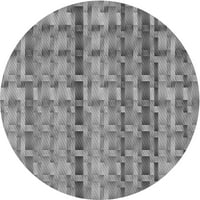 Ahgly Company u zatvorenom okruglom uzorkovima tamno sive prostirke, 5 'krug