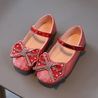 Rovga Girls Baby Princess Cipele Star Sequin Sequin Rhinestone Luk Sandale Plesne cipele Pearl Bling