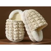 ROTOSW Unise House Cipele pliške zimske papuče Memorijska pjena Clam klizač Lagani ugodni topli klompi