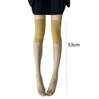 Bedra Visoke čarape Silikonski boravak up svilenkasti polukrug pantyhose za žene najlon crno