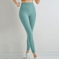 Prozirne joge pantalone za žene Čvrste hlače Tummy Control Workging Howgings High Squist Yoga hlače