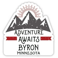Byron Minnesota suvenir Vinilna naljepnica za naljepnicu Avantura čeka dizajn