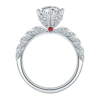 Otvaranje cirkona Podesiva modna modna modna prstena za ličnost Jednostavno dame Ring Valentinovo Day