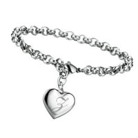 Miyuaadkai narukvice nakit za nakit srca Ljubav engleski Lady u obliku slova na narukvice narukvice