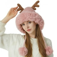 Zimska beanski šešir za žene muškarci ženske pletenje šešir slatka vunena šešir jesen novog gusta za