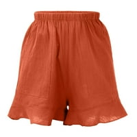 Levmjia Ženske kratke hlače Plus veličine čišćenja Ljetni modni povremeni džep elastični struk labave