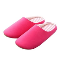 Entyinea ženske kućne papuče Retro mekani ispis Jastuk Neklizajući papuče papuče vruće ružičaste 40-41