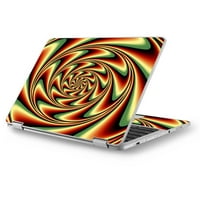 Kožnica za Asus Chromebook 12.5 Flip C302CA Laptop vinil zamotavanje Trippy pokret moli se iluzija