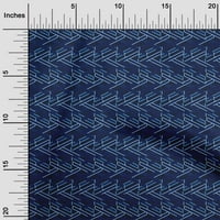 Onuone poliester Lycra plave tkanine Geometrijski šivanje zanatske projekte Tkanini otisci na širokoj