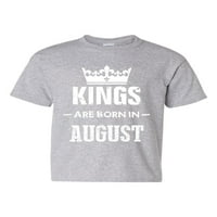 Majice za velike dječake i vrhovi rezervoara - Rođendanski poklon Kings rođeni su u kolovozu