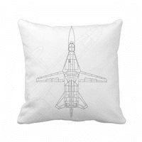 Vojna linija zrakoplova bacaju jastuk za spavanje kauč na razvlačenje