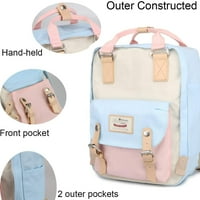 Ruksak vodootporni ruksak 14,9 Koledž vintage putna torba za žene, laptop za student