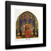 Augustus Pugin Black Modern Modern Framed Museum Art Print pod nazivom - oltar visio za pogrebnu masu
