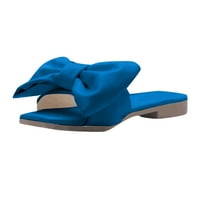 HGW dame modne čvrste boje luk prozračne sanduke otporne na habanje cipele za habanje za žene plave 42