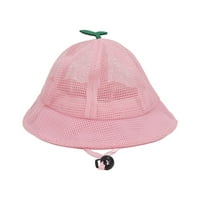 Kid ljetni šešir, slatka svestrana dječja mreža za sunčanje za putovanja za djecu za vanjsku ružičastu