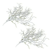 Biljka za borovu dekoru Umjetna stabla Viri minijaturni Fau Pinecone Lažni podružnica suha snijeg Sisal