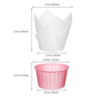 Cupcake lineri muffinske linije postavljaju pečenje čašica za papir Mali kolači za omot