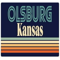 Olsburg Kansas vinil naljepnica za naljepnicu Retro dizajn