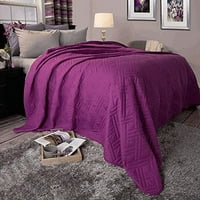 Lavish Home Solid Color Bed Quilt