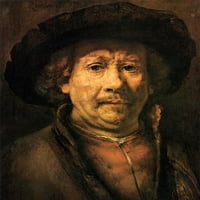 Autoportretni plakat Print Rembrandt van Rijn
