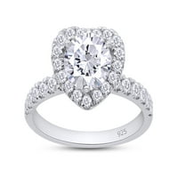 Laboratorija Kreirala dijamantni prstenovi za žene za žene vjenčani prstenovi 1,40ct d boja vvs clarity