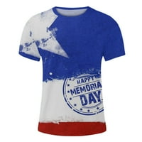 Muška 4. jula vrši se američke majice zastava za muškarce Grafičke majice Casual majica američka košulja